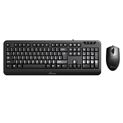 MediaRange MROS108 Tastatur-Maus-Set kabelgebunden NEW
