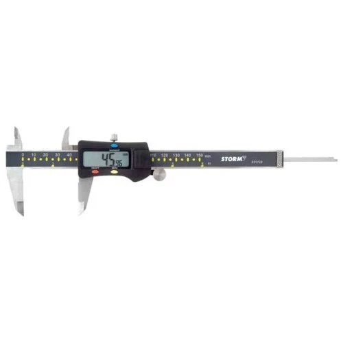Central Tools 3C350 STORM™ Digital Caliper: Range 0-6”/1-150mm With Fractions