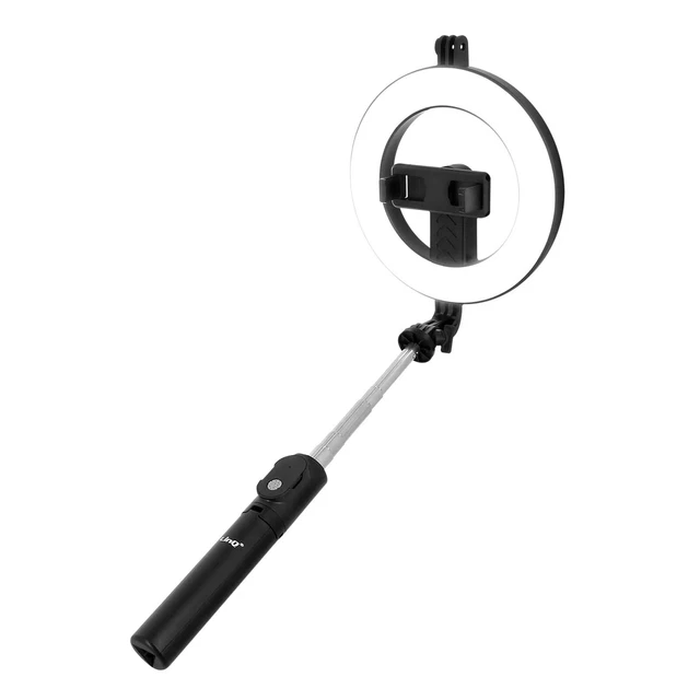 Smartphone Ring Light Selfie Pole Tripod Bluetooth LinQ Black