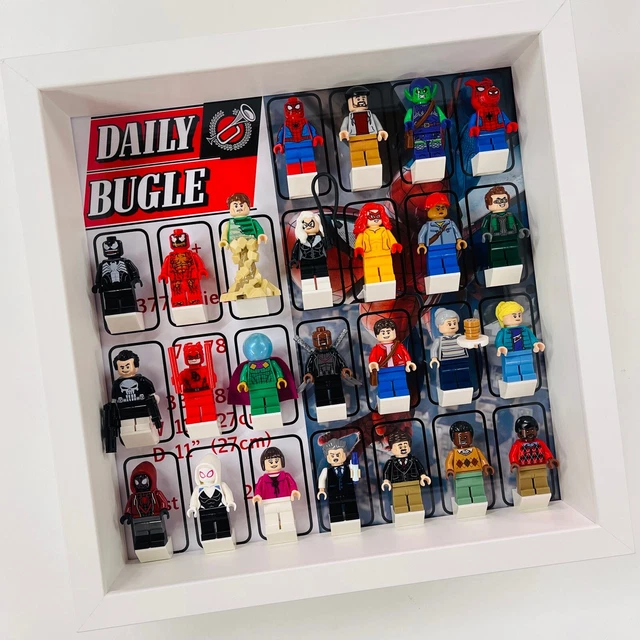 Telaio display per minifigure lego spiderman daily bugle 76178 custodia