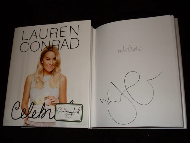 MTV The Hills Lauren Conrad signed Celebrate 1st print hardcover book NOT tipped