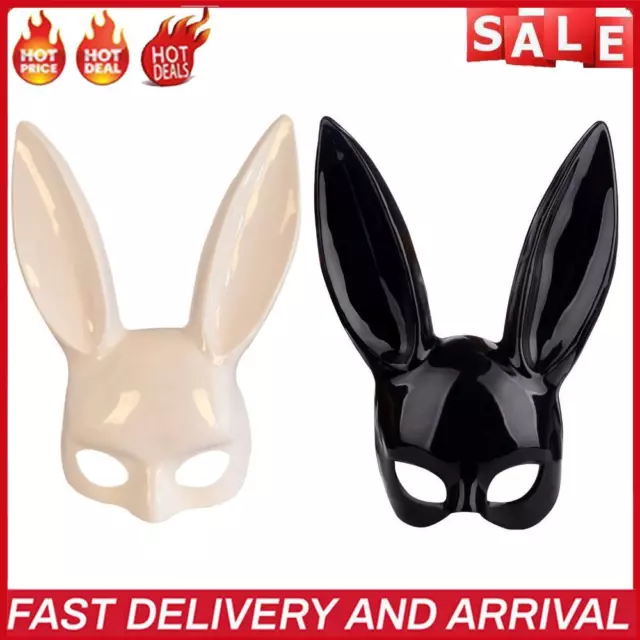 Black Bunny Ear Rabbit Mask Cosplay Mask Party Props for Birthday Easter Costume