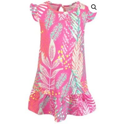 Girls baby Mothercare Pink Tropical Summer Dress Cotton age 1---10 years