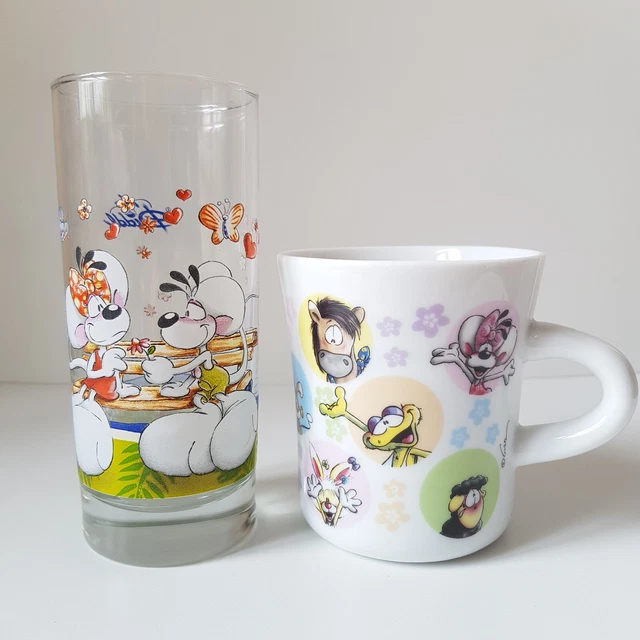 Bicchiere Diddl Diddlina + tazza/coppia bicchiere da collezione tazza da caffè tazza