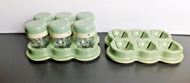 Baby Bullet Tip Proof Replacement Tray & Storage Meal Cups 2 Trays 6 Cups