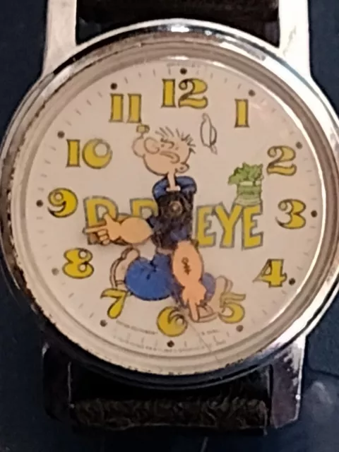 Vintage 1979 - Popeye Watch Bradley - King Features Syndicate Arms Watch Hands