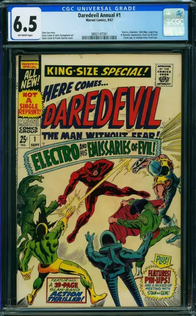 Daredevil Annual 1 Cgc 6.5 Off White Pages  B1