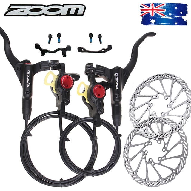 ZOOM Hydraulic Disc Brake MTB Bike Front/Rear Brakeset Caliper Rotor fit SHIMANO