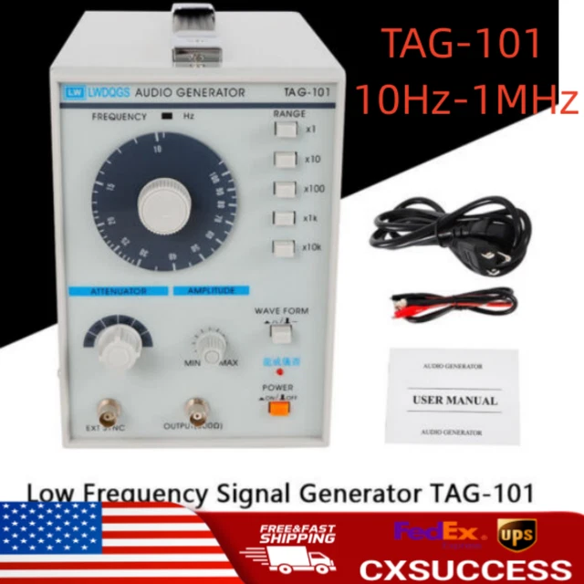 TAG-101 Audio Signal Generator Source Low Frequency Signal Generator 10Hz-1MHz