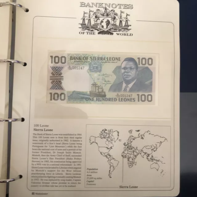 Banconote Westminster del Mondo SIERRA LEONE 100 banconote leone 1985 Unc