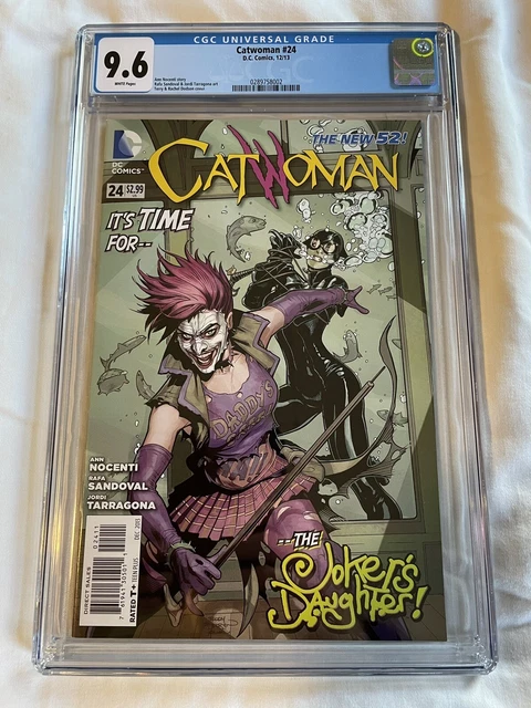 Catwoman #24 Cgc 9.6 Graded Dc 52 Comics 2013 Joker's Daughter! Dodson Cover!