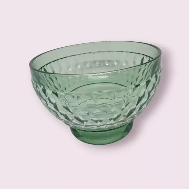 Villeroy & Boch Boston Dessert Bowl GREEN Candy Dish Crystal Glass Serving 11 Cm