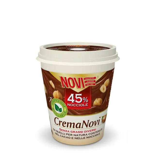 Propagation de Noisette Novi 45% Noisettes Chocolat Cacao et Lait 200 Gr