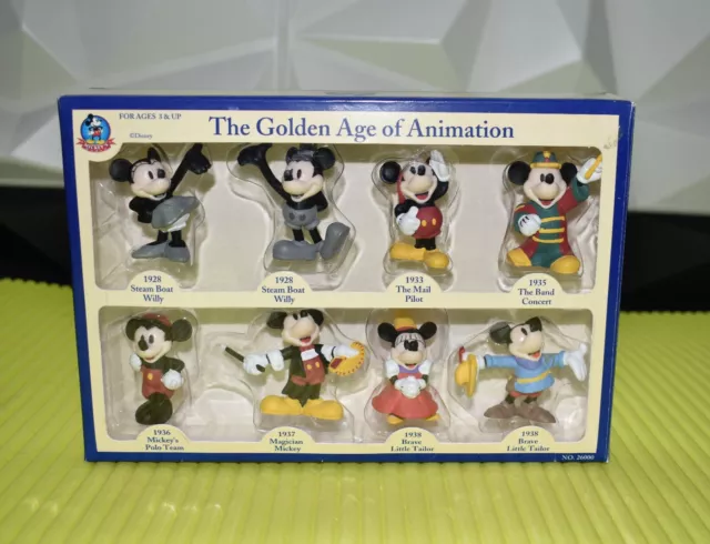 Extrem Seltene Disney Micky Mickey Maus Mouse The Golden Age of Animation Figur