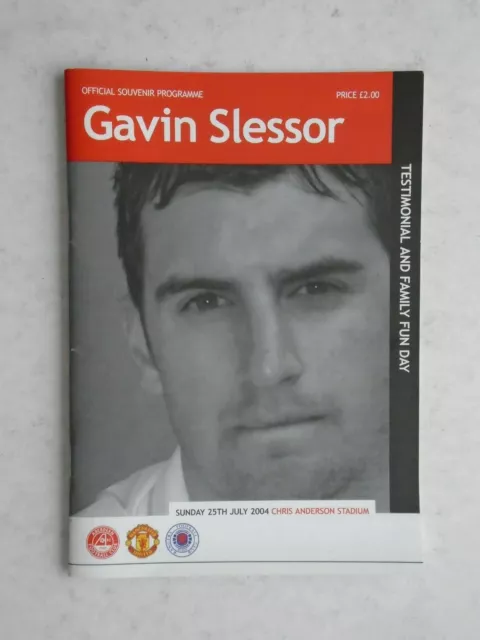 Aberdeen v Rangers and Manchester United 2004 Gavin Slessor Testimonial