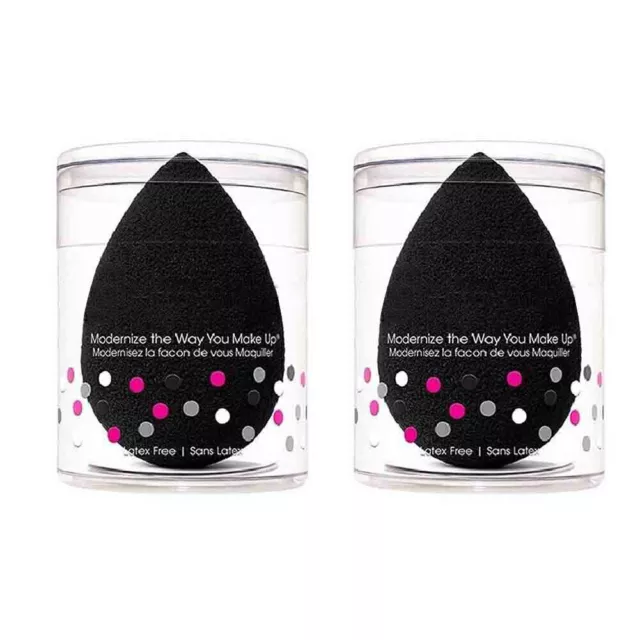 Beauty Blending Blender Makeup Sponge Applicator Latex Free Foundation Puff BLK