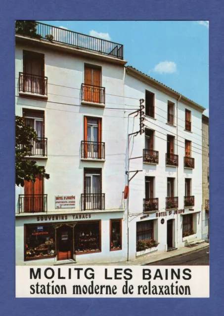 FM * CPA / postcard: Molitg-les-Bains -> Hotel Saint-Joseph, terrace ..