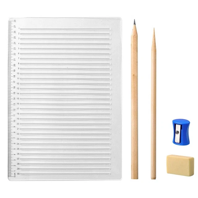 BENECREAT 4 Outils De Reliure Mini En Acrylique - 4 Tailles Pochoirs Guide Pour Cahiers Et Scrapbooking