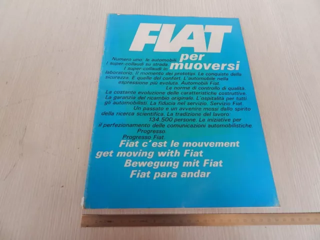 Brochure Depliant Originale Fiat Dino 2300 1500 600 500 850 1100 124 1800 Etc
