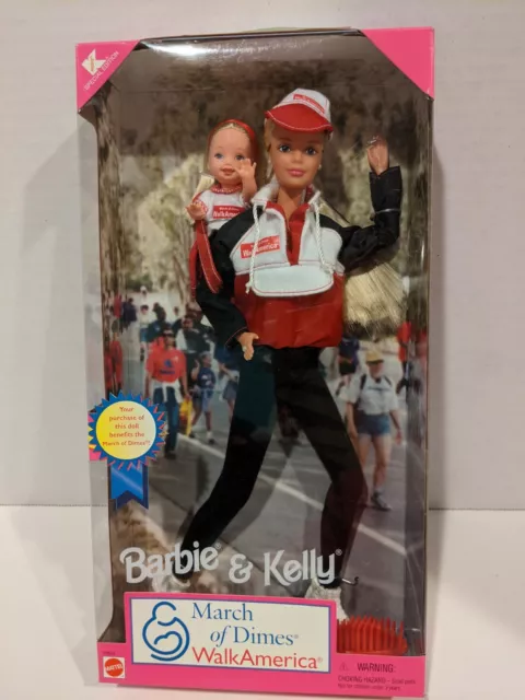 Barbie & Kelly Doll 1998  March of Dimes Walk America Kmart Special Edition New
