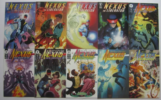 Nexus lot (1992-95)  Dark Horse Comics Liberator The Wages of Sin Alien Justice