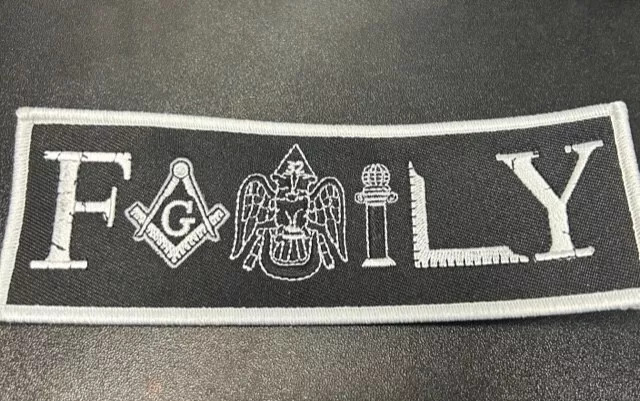 Masonic Family Patch - Mason FREE SHIPPING