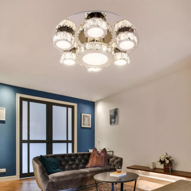 Plafonnier plafonnier salon lampe salle à manger lampe couloir, métal bois  noir marron aspect grille, spots orientables à 3 flammes, H 24,5 cm