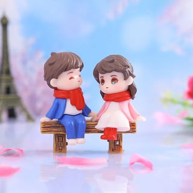 1 Pair Couple Sculpture Delicate Decorative Cartoon Scarf Girls Boys Couple
