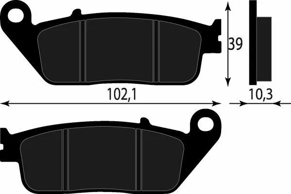 Paire Plaquette de Frein Yamaha Avant X-Max 250 Momo Design (SG22) 250 2015>