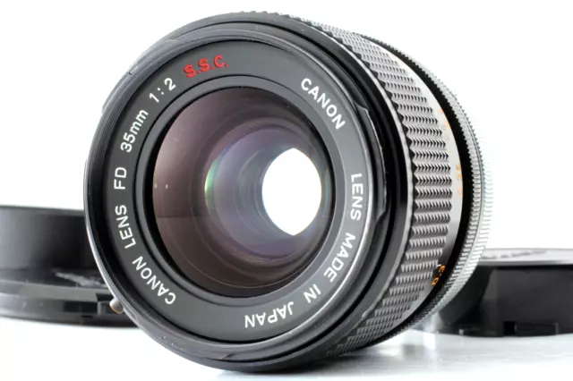 [Near MINT w/ Hood] Canon FD 35mm f2 SSC S.S.C. Wide Angle MF Lens From JAPAN