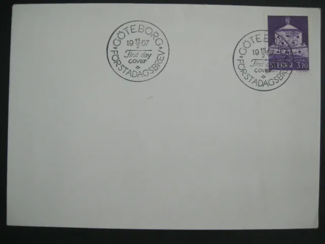 Briefmarken Schweden FDC First Day Cover Ersttagsbrief Göteborg 1967 SVERIGE