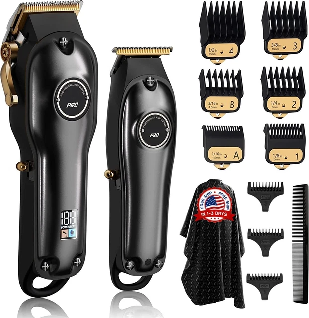 Kit Máquina De Cortar Cabello Para Afeitar Recortadora Recortar Pelo Corte Barba