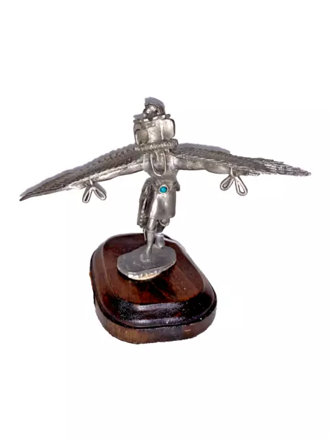 Pewter Kachina, Hopi KWA Eagle Man, Limited Edition by B. Kay, # 559-1000-343
