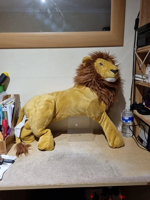 IKEA DJUNGELSKOG LION Animal Plush Cuddly Soft Toy Large Cat 23'' VGC ?�17.82 - PicClick UK