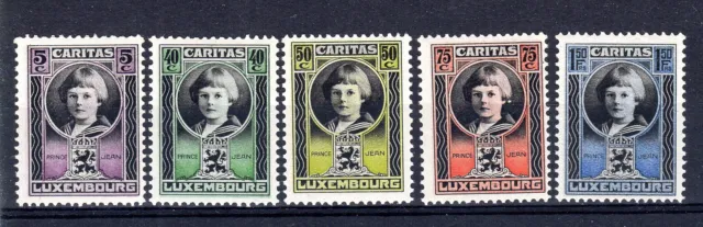Luxembourg 1926 Caritas ** / Mi 177-181 / YT 182-186 [S349]