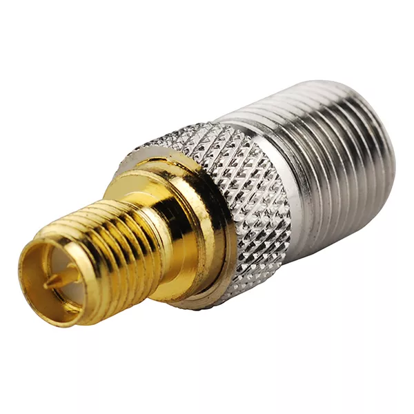RP SMA Female(male pin) to F-Type Female Jack Straight Coax RF Adapter Connector