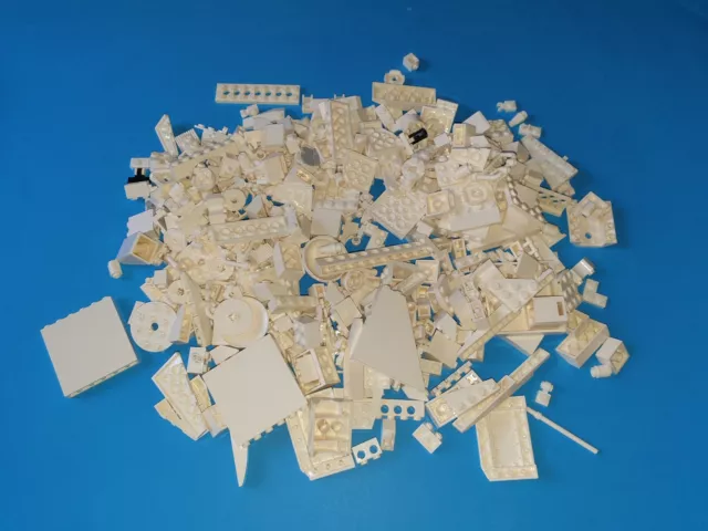 LEGO - Lote de Piezas color blanco (Formas variadas)