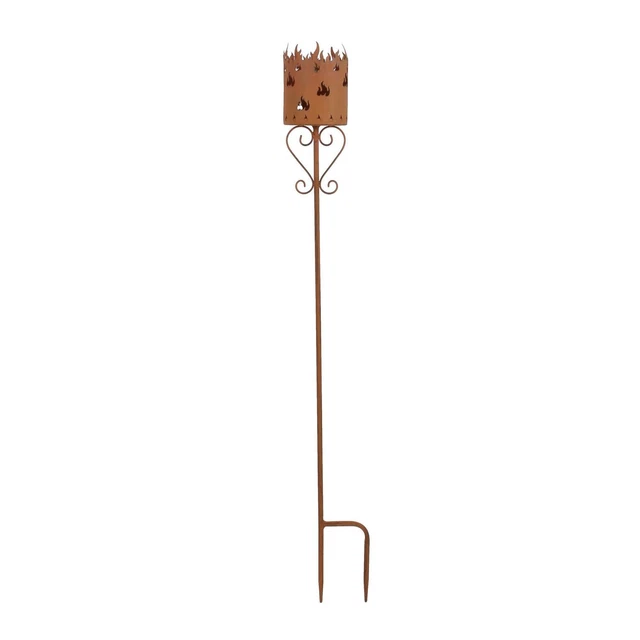 Salvare Set 2x Gartenstecker " Flammenkelch " Giardino Terrazza Metallo Deco,