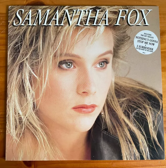 Samantha Fox  self titled 12" Vinyl LP Record 1987 electronic / pop EX / VG+ con