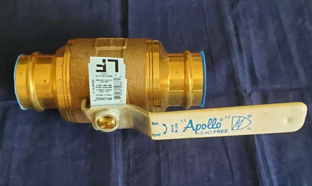 *NEW* Apollo 2" Apolloxpress 77WLF-108-01 Brass Ball Valve, Lead Free, Press On