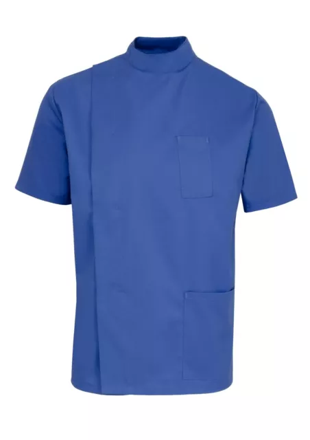 Mens Healthcare Tunic Male Nurse Nhs Dentist Vet Uniform. Hospital Blue, Ins35Hb