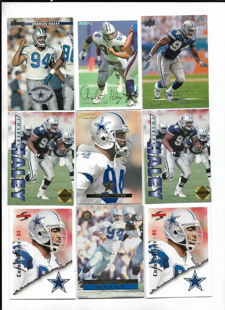 Charles Haley, Darren Woodson, Leon Lett 45x Card Lot Dallas Cowboys 1993-2008