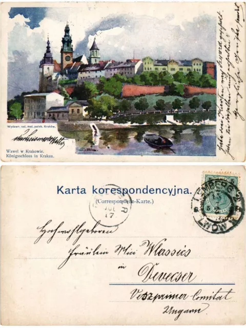 CPA AK POLAND KRAKOW KRAKAU Wawel Konigschloss (371165)