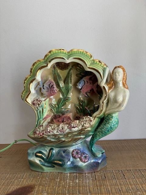Ancienne lampe poisson veilleuse années 50/60 Vallauris