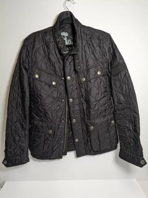 Barbour International Mens Tourer Ariel Quilted Jacket Black - Size Small