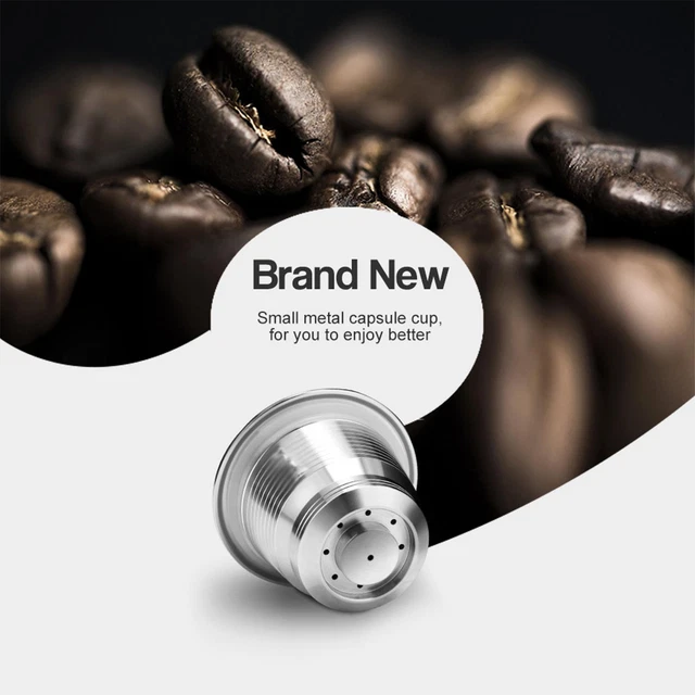 For Nespresso Steel Refillable Reusable Coffee Capsule New FiltN7 D9 V8 Q5N3