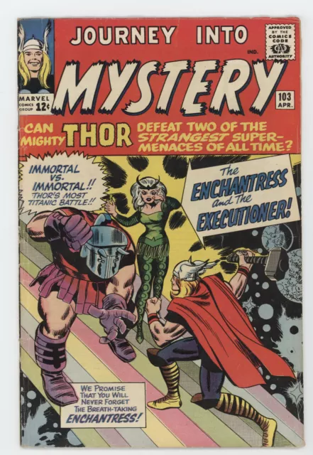 Journey Into Mystery 103 Marvel 1964 VG FN Mighty Thor 1st Enchantress Skurge