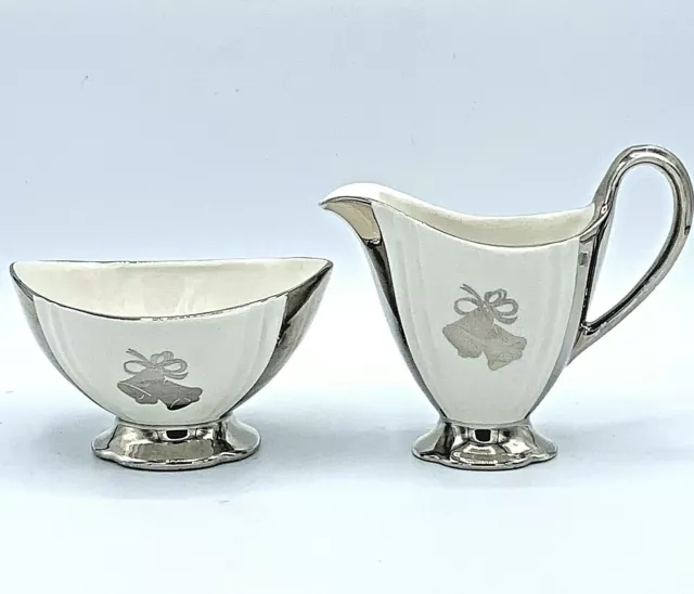 VINTAGE Royal Winton CREAMER & SUGAR SET  Grimwades England Anniversary