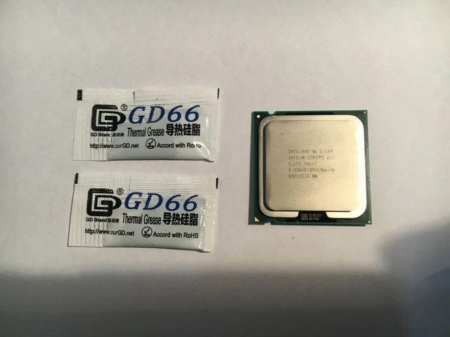 INTEL CORE Duo E7500 CPU 45NM Procesador 2,93GHz/3M/1066 SLGTE