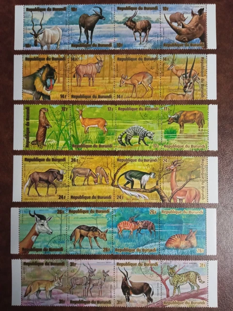 1975 Burundi, African Animals - Airmail, Canceled/֎, ME 6,-